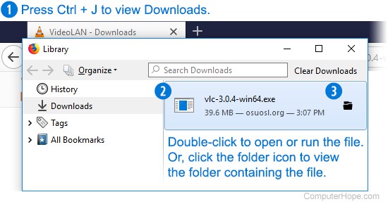 Downloads are not showing up in downloads